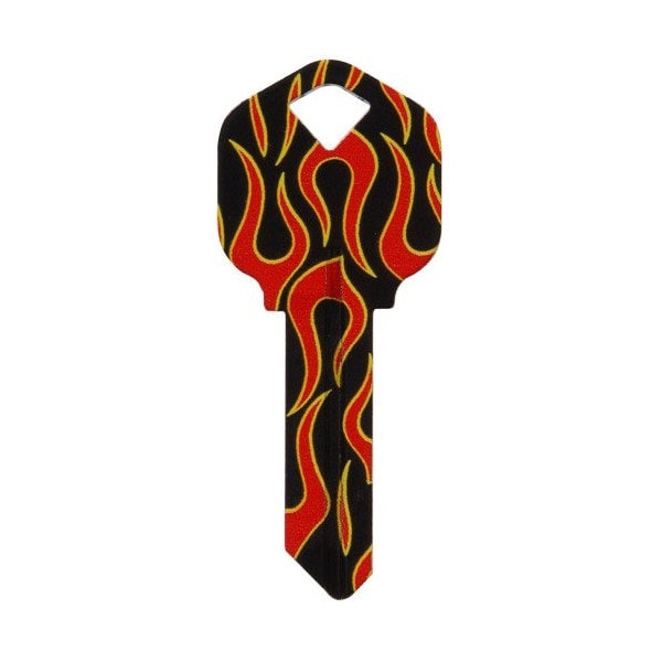 Hillman HILLMAN Wackey Flames House/Office Universal Key Blank KW1 Single 89047 - main